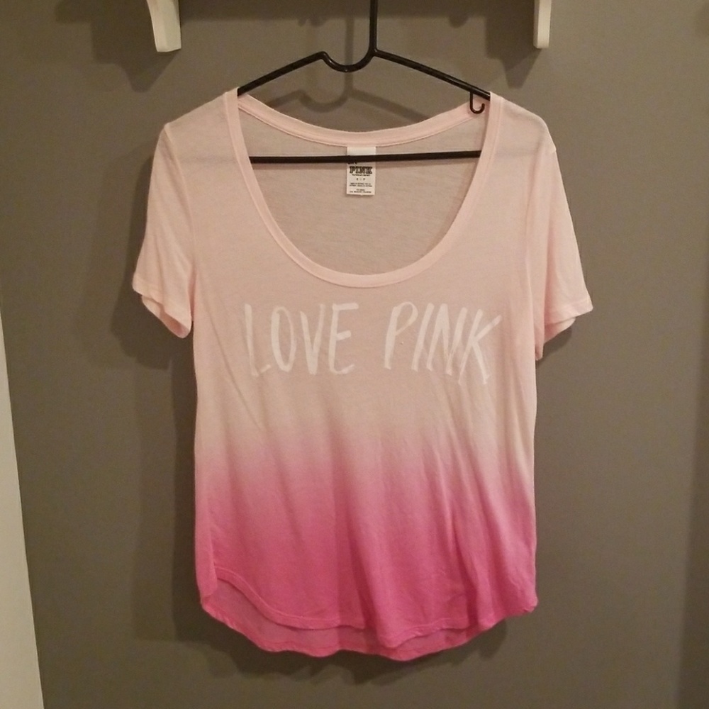VS Pink brand pink ombre tee